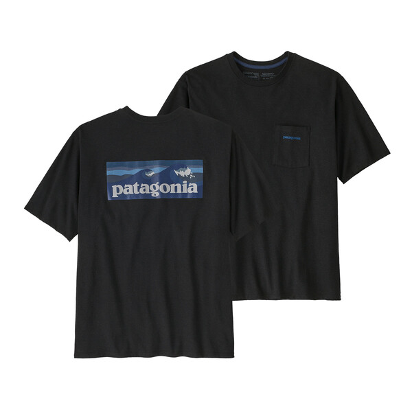 Patagonia M's Boardshort Logo Pocket Responsibili-Tee, Ink Black, XL