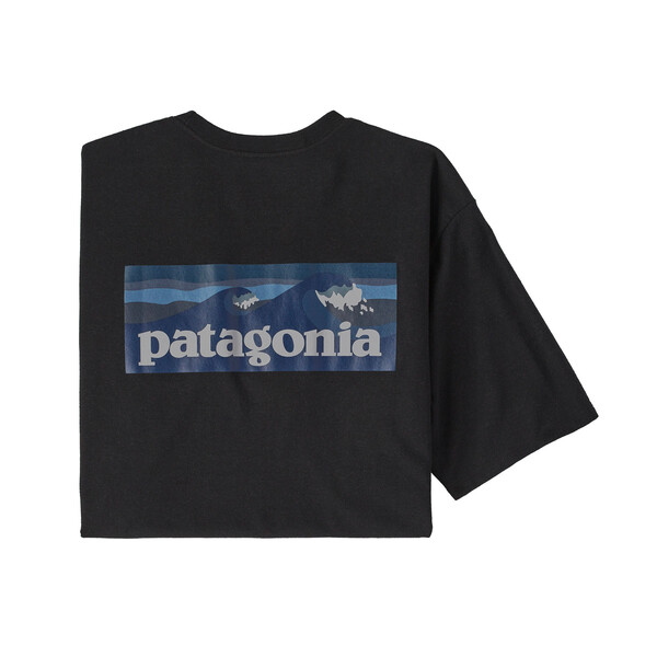 Patagonia M's Boardshort Logo Pocket Responsibili-Tee, Ink Black, XL