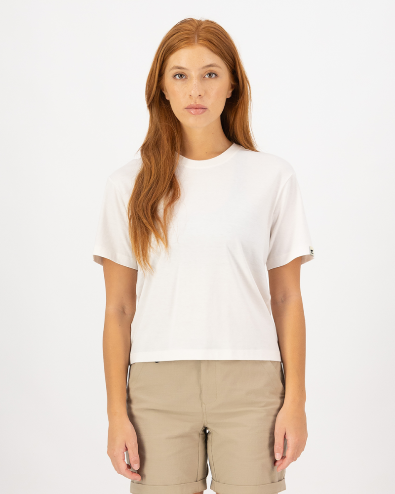 Mons Royale Yonder Merino Organic Cotton T-Shirt, Vintage White, Grösse S