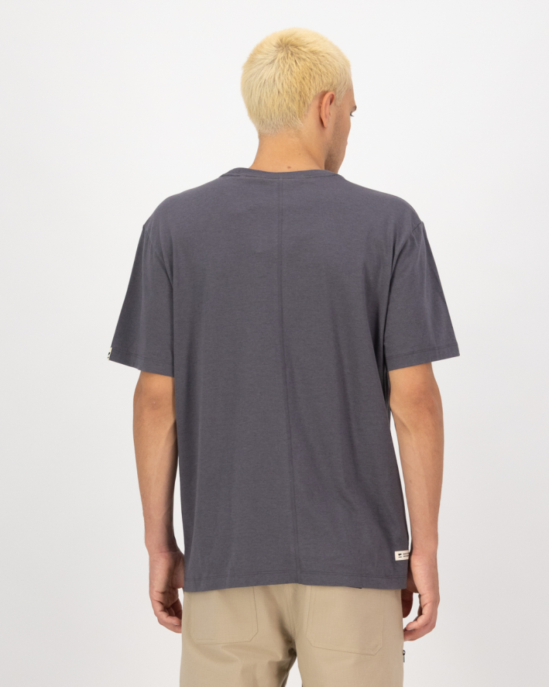 Mons Royale Yonder Merino Organic Cotton T-Shirt, Vintage Black,