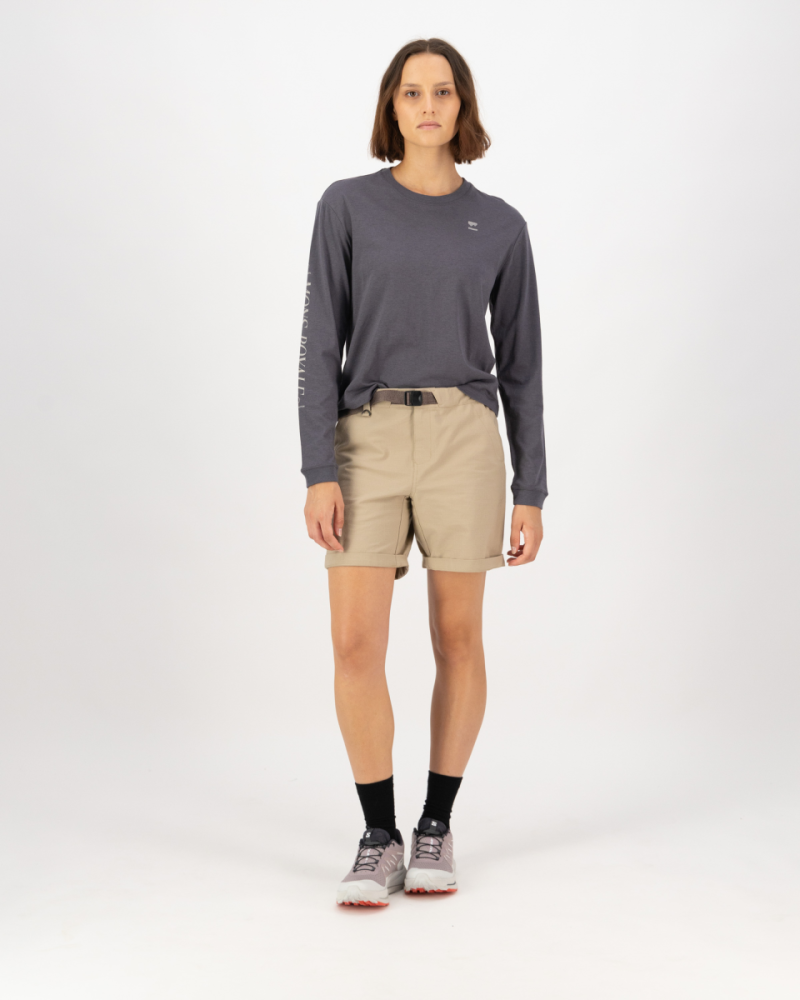 Mons Royale Yonder Merino Organic Cotton Long Sleeve, Vintage Black, Grösse S