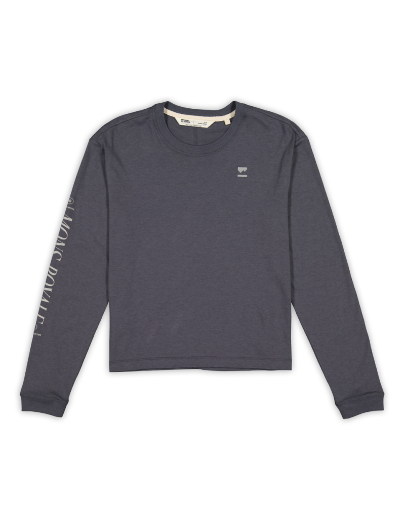 Mons Royale Yonder Merino Organic Cotton Long Sleeve, Vintage Black, Grösse S