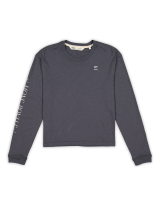 Mons Royale Yonder Merino Organic Cotton Long Sleeve, Vintage Black, Grösse S