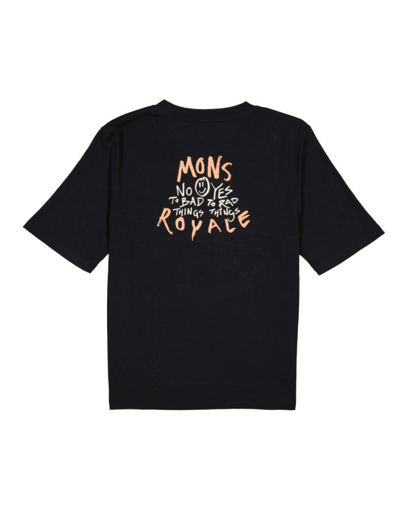 Mons Royale Icon Merino T-Shirt, Black, Grösse S