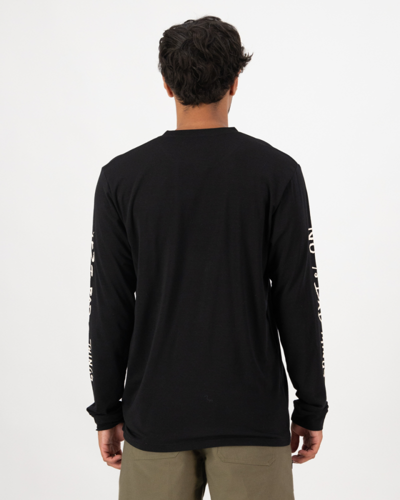 Mons Royale Icon Merino Classic Long Sleeve, Black, Grösse L