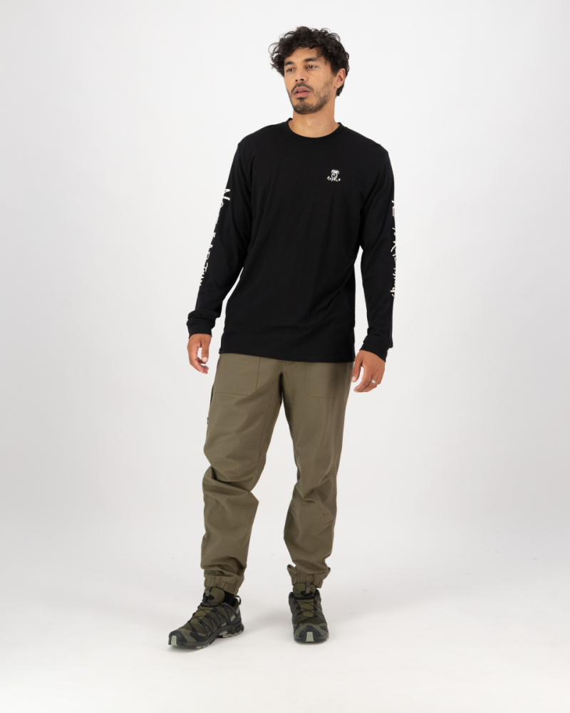 Mons Royale Icon Merino Classic Long Sleeve, Black, Grösse L