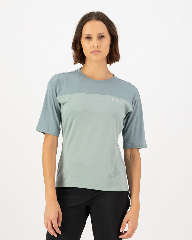 Mons Royale Diversion Merino Bike Jersey Short Sleeve, Dew / Desert Sage, Grösse L