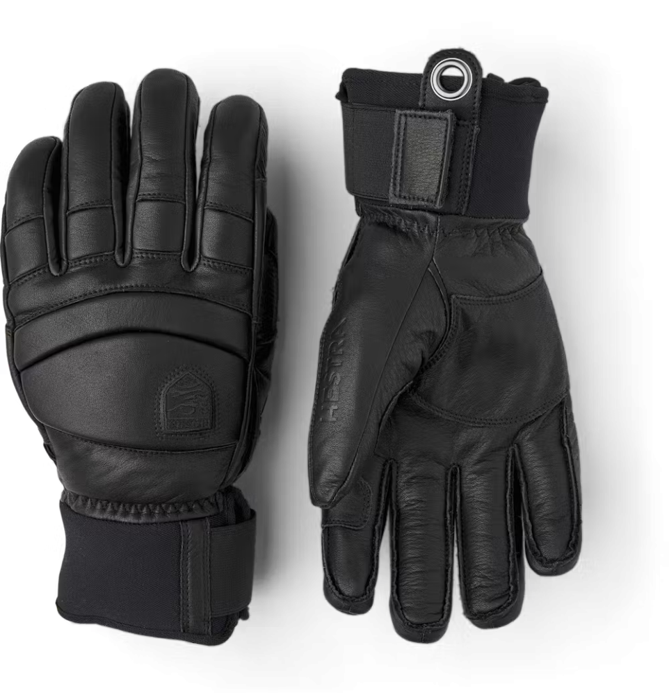 Hestra Fall Line - 5 Finger, Black/black, 10