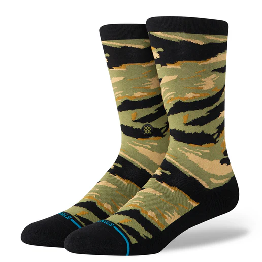 Stance Fade Away Crew, camo, Grösse M