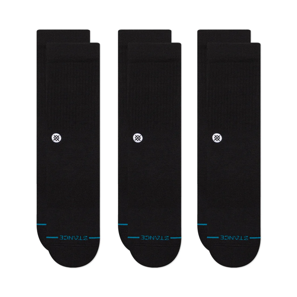 STANCE ICON 3 PACK Black, L