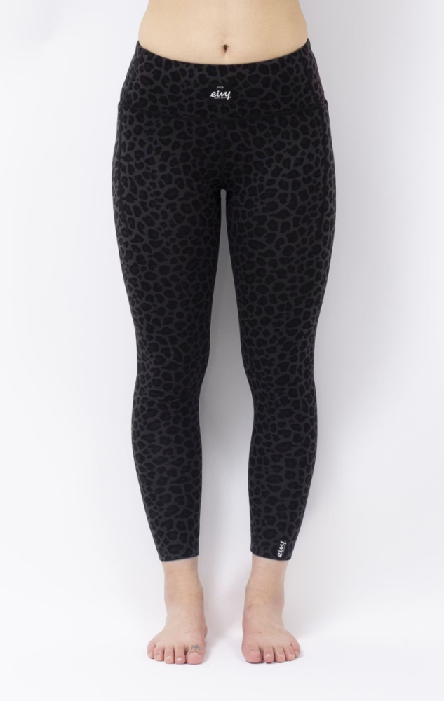 EIVY Pocket Wool Tights 25 , Black Leopard