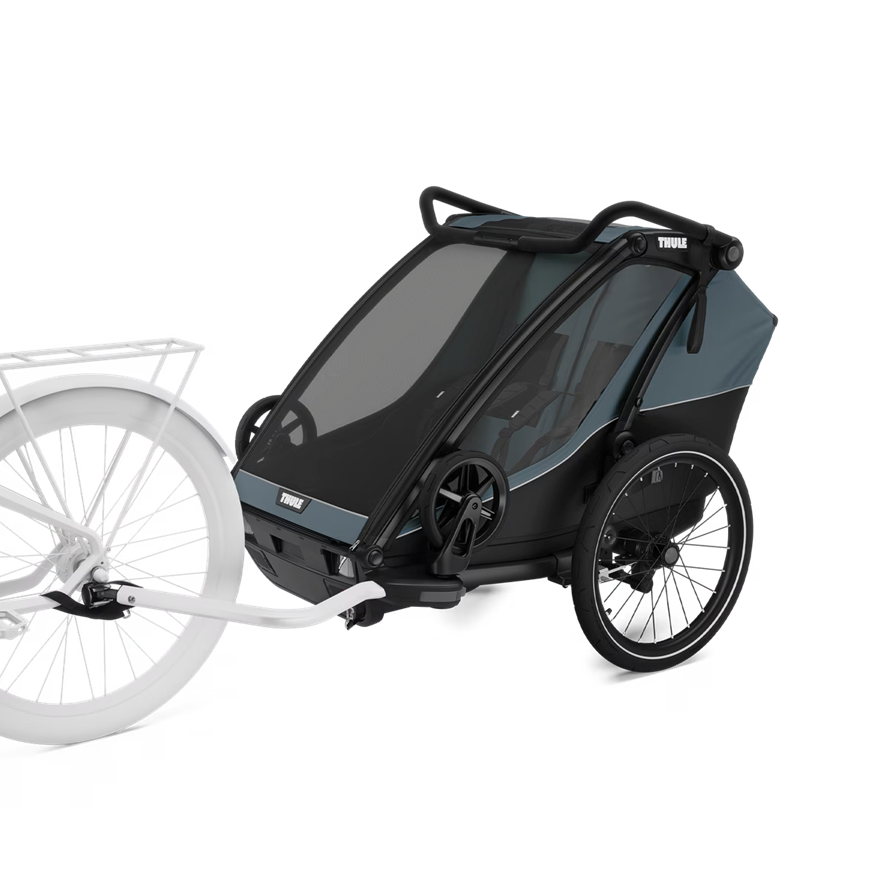 Thule SV Anhänger CHA CAB 2 Green Alu/Cypress Green (Bike+Stroll)