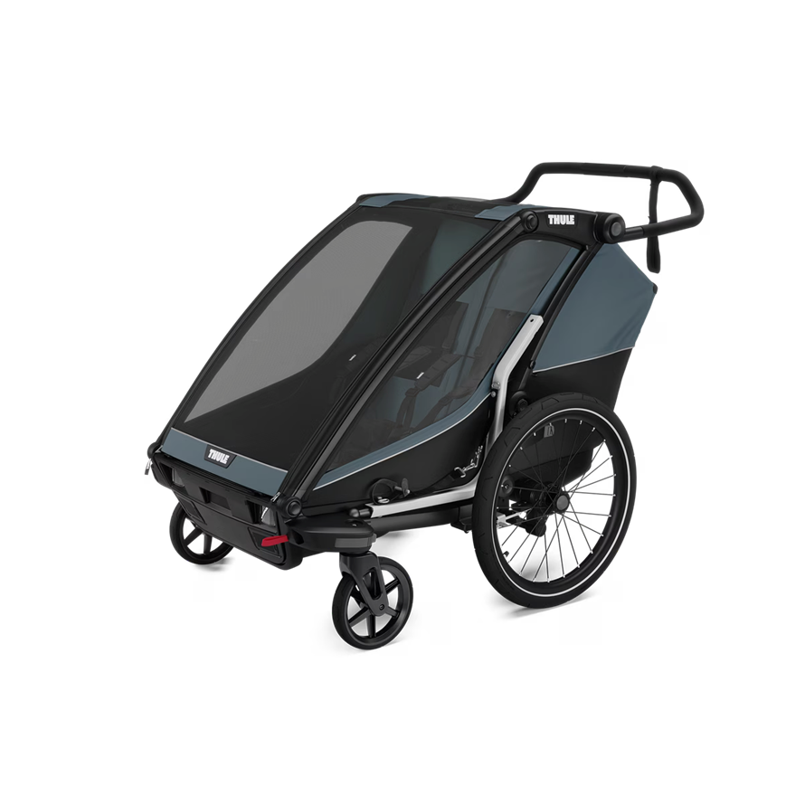Thule SV Anhänger CHA CAB 2 Green Alu/Cypress Green (Bike+Stroll)