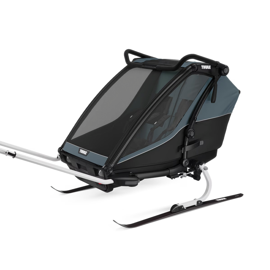 Thule SV Anhänger CHA CAB 2 Green Alu/Cypress Green (Bike+Stroll)