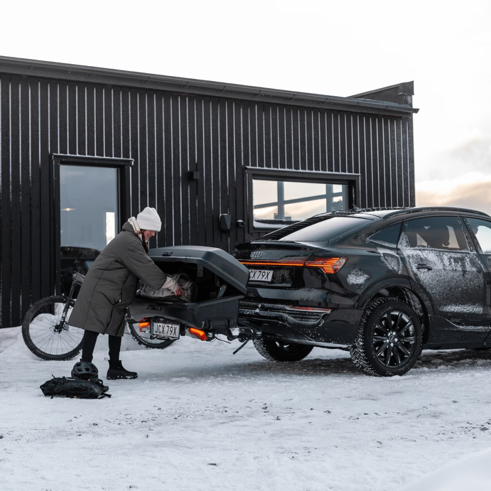 Thule Cargobox Santu passen auf Epos & EasyFold 3 Veloträger