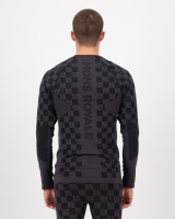 Mons Royale Ascender Merino Seamless Long Sleeve, Forged Iron / Black, Grösse XL