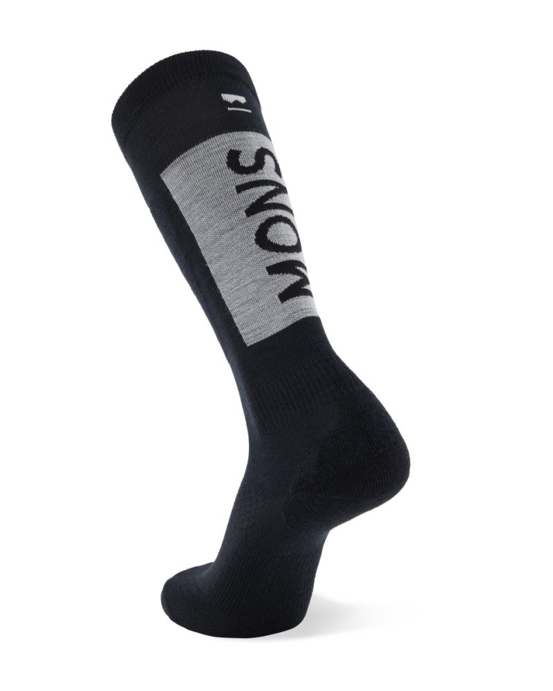 Mons Royale Atlas Merino Snow Sock, Black, Grösse XL
