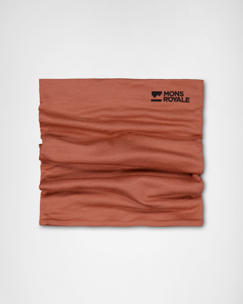 Mons Royale Double Up Merino Neckwarmer, Canyon Rose