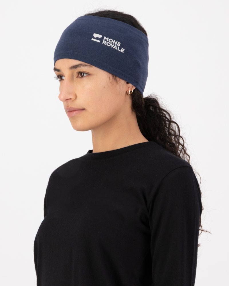 Mons Royale Haines Merino Headband, Midnight