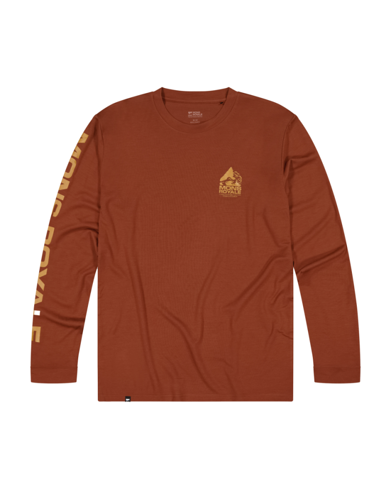 Mons Royale Icon Merino Classic Long Sleeve, Sienna, Grösse L