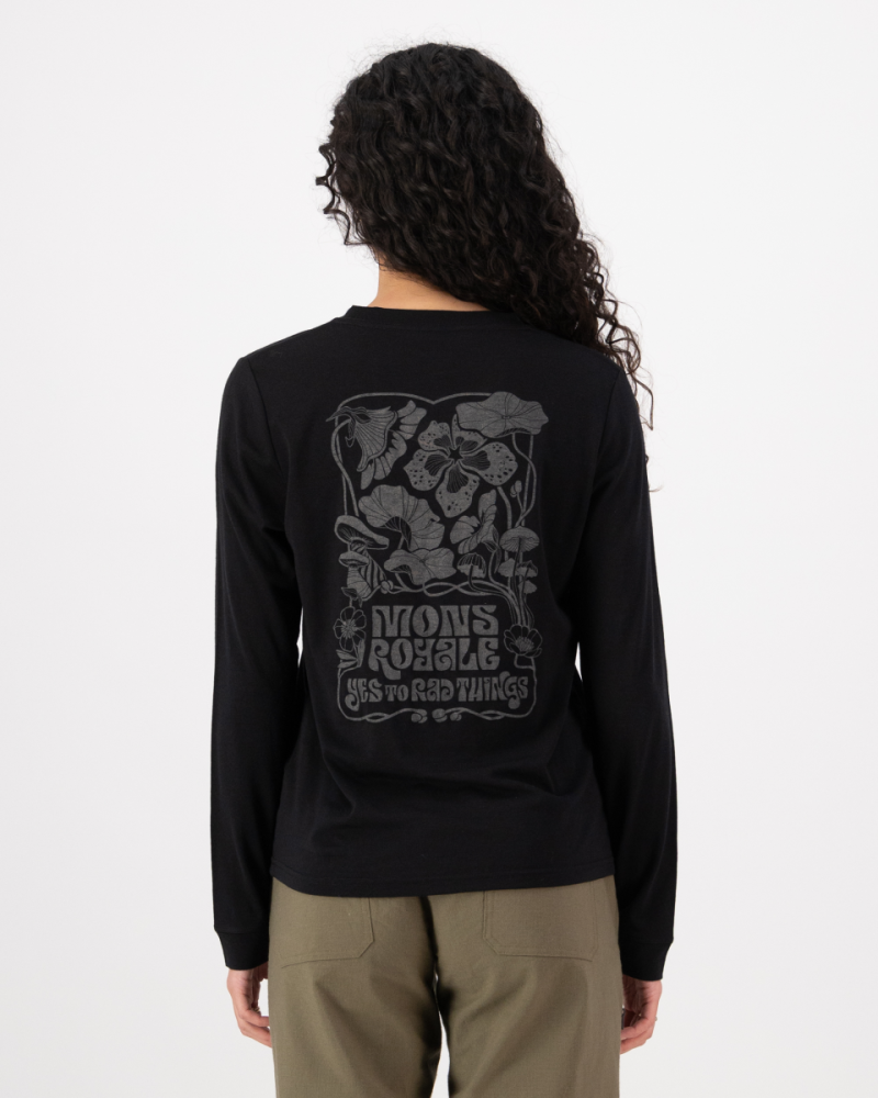 Mons Royale Icon Merino Long Sleeve, Black, Grösse L