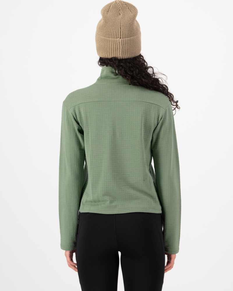 Mons Royale Offgrid Merino Fleece Long Sleeve, Willow, Grösse S