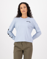 Mons Royale Yonder Merino Organic Cotton Long Sleeve, Frost, Grösse S