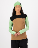 Mons Royale Yotei Merino Long Sleeve, Matcha / Toffee / Black, Grösse S
