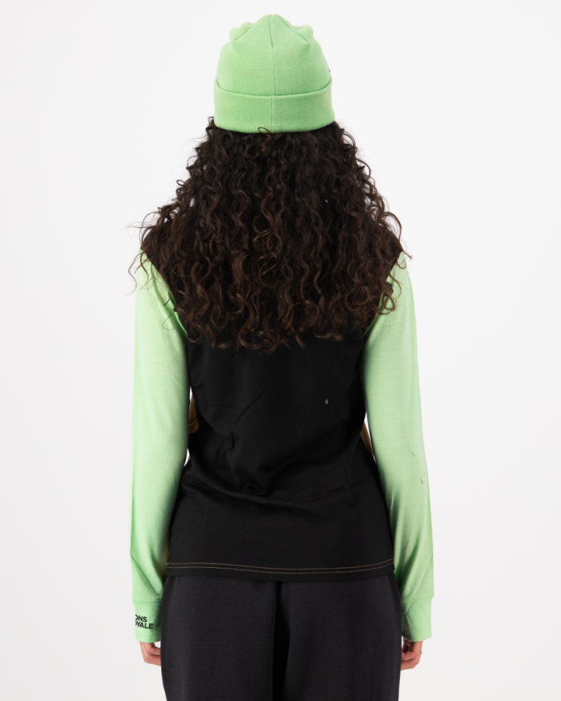 Mons Royale Yotei Merino Long Sleeve, Matcha / Toffee / Black, Grösse S