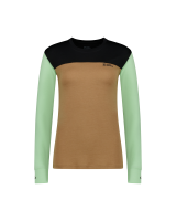 Mons Royale Yotei Merino Long Sleeve, Matcha / Toffee / Black, Grösse S