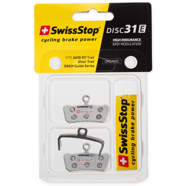 SwissStop Bremsbelag Disc 31 E SRAM, 1 Paar/XO-Trail/Elixir 9/7 Trail/SRAM Guide Ultimate/RSC/RS/R/RE
