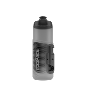 Fidlock TWIST Trinkflasche 600 ml, Single (mit Bottle Connector, ohne Base). Transparent Black.