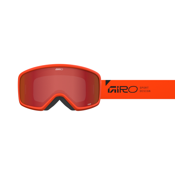 Giro Stomp Flash Goggle, orange wordmark amber scarlet S2