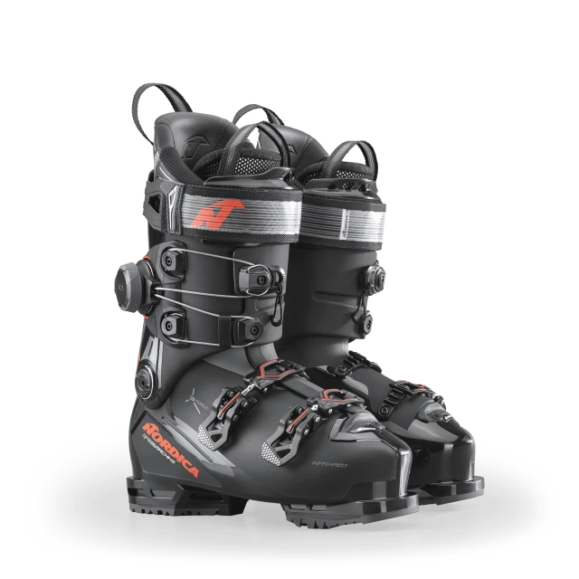 Nordica Speedmachine 3 Boa Cuff 130 S (GW) Black / Anthracite / Red,  26.5