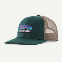 Patagonia P-6 Logo Trucker Hat, Cascade Green, ALL