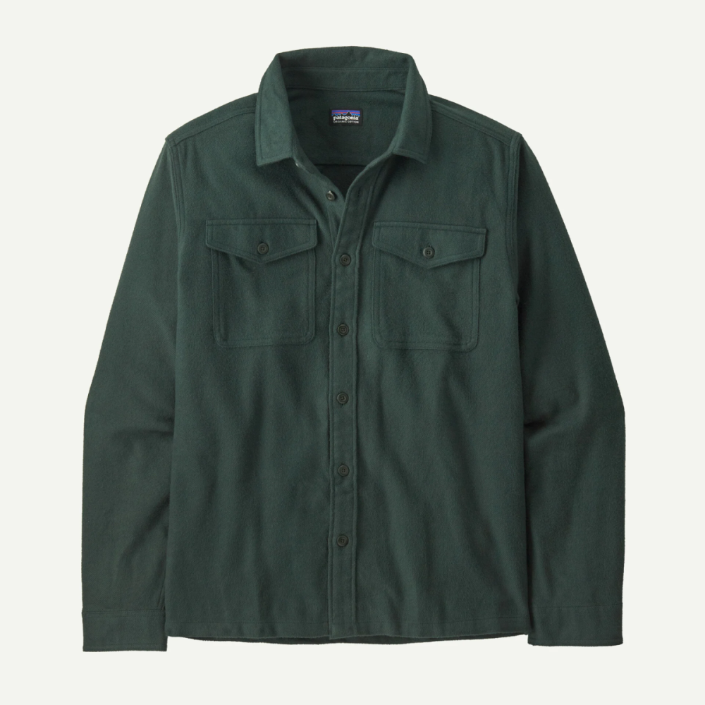 Patagonia M's Fjord Flannel Shirt, Whole Weave: Old Growth Green, L