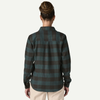 Patagonia W's Fjord Flannel Shirt, Buffalo Check: Old Growth Green