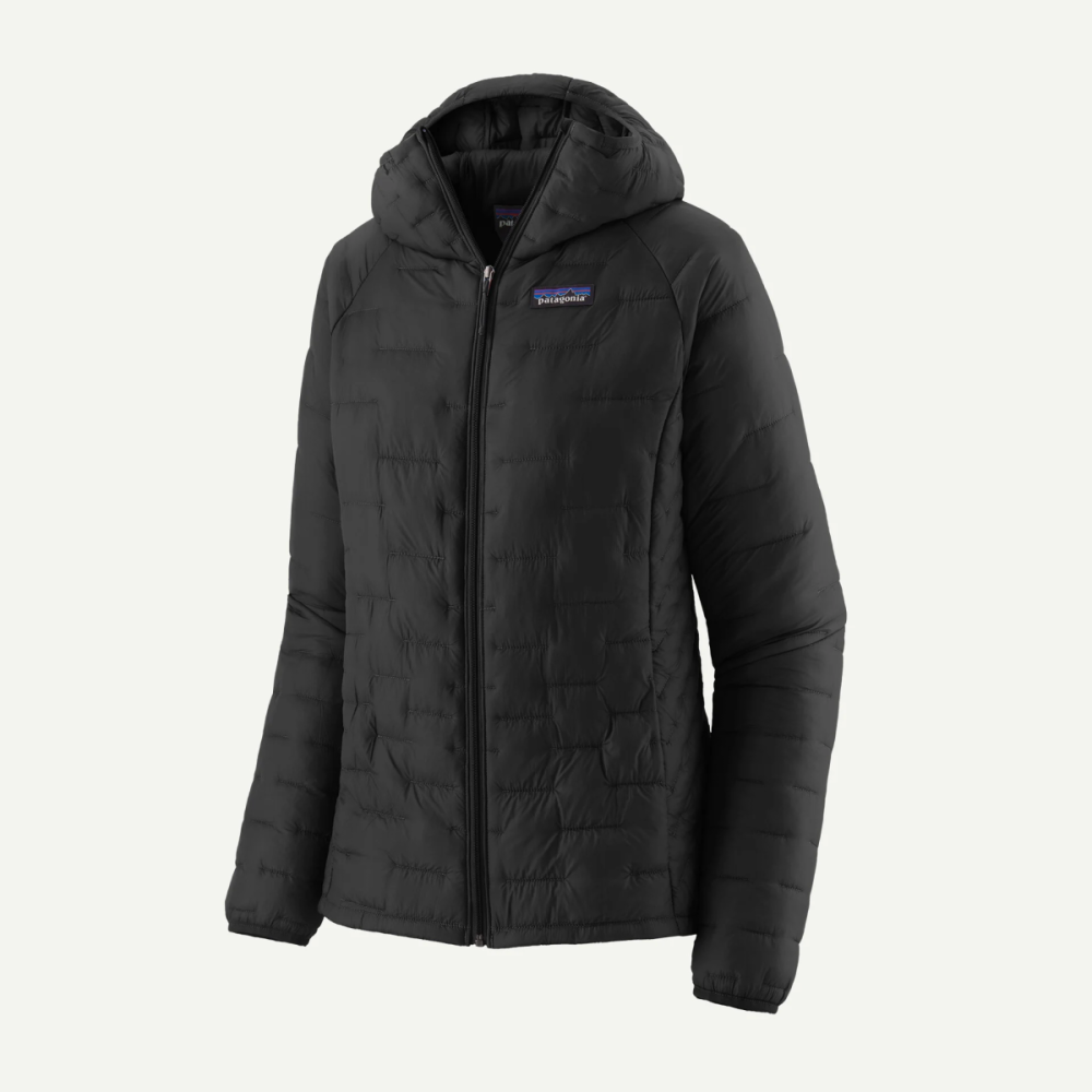 Patagonia W's Micro Puff Hoody, Black, L