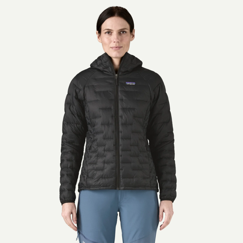 Patagonia W's Micro Puff Hoody, Black, L