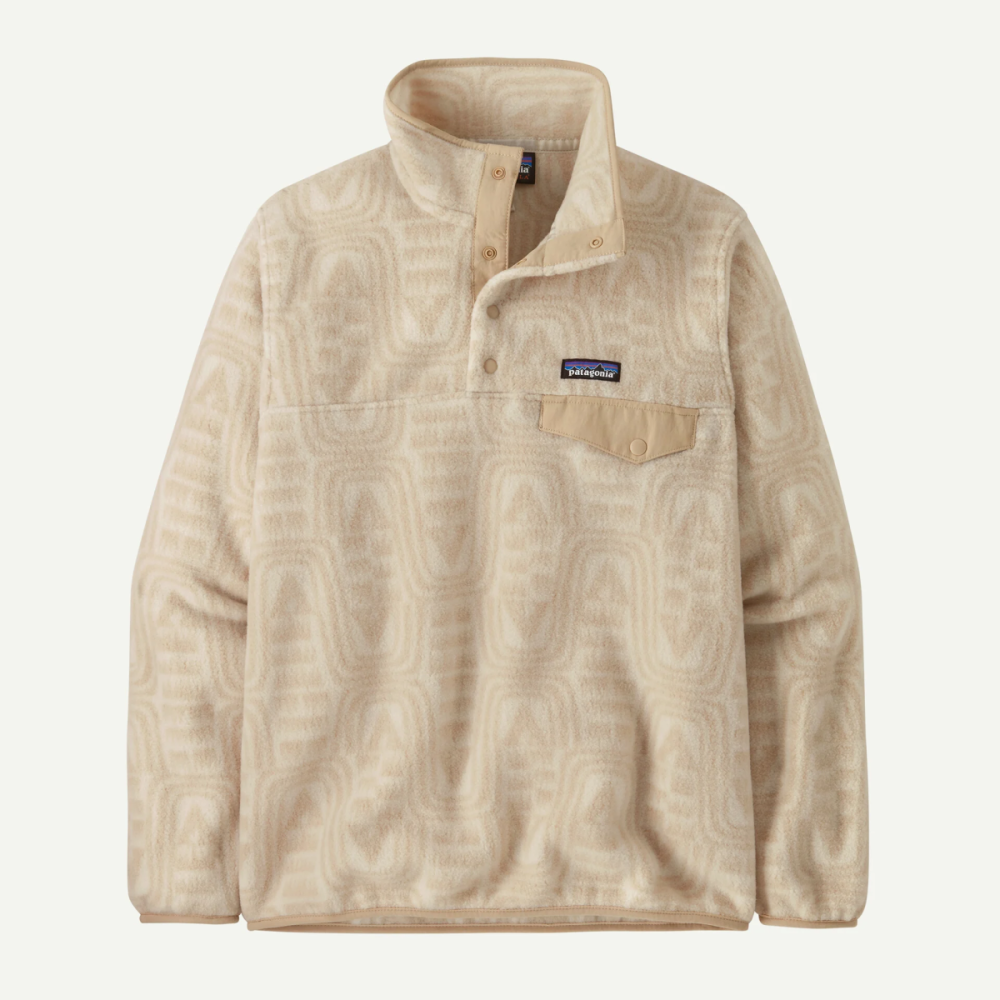 Patagonia W's LW Synch Snap-T P/O, Flow: Dyno White, S