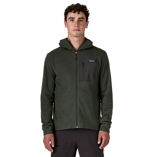 Patagonia M's R1 Air Full-Zip Hoody, Old Growth Green, M