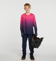 Dharco Youth Gravity Jersey | Fort Bill Pink / Blau,  Y10/L