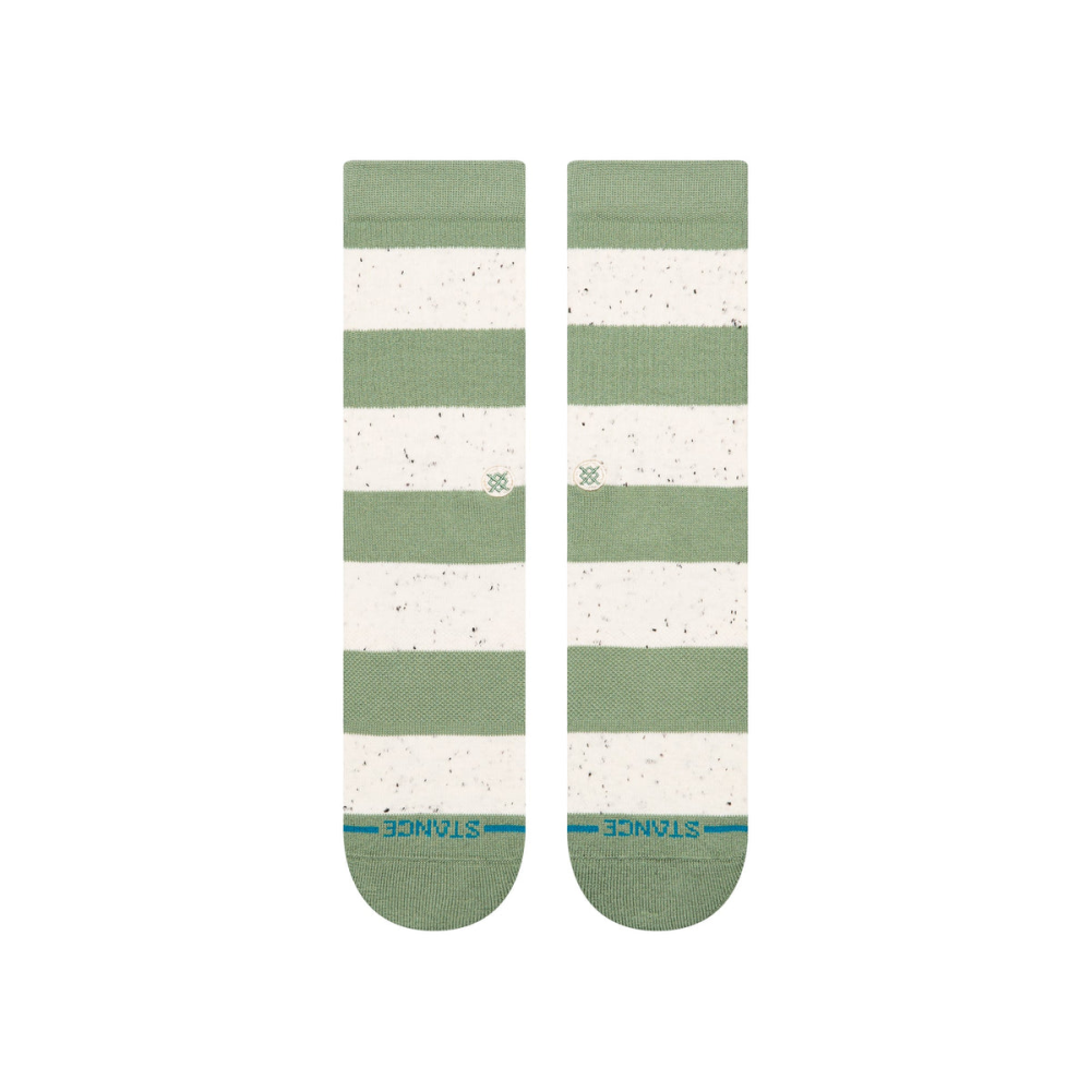 Stance womens nep stripe crew, green
