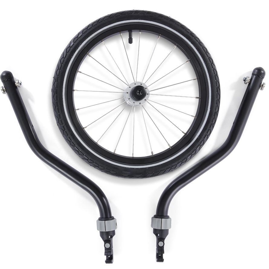 Croozer CRO Yuuna Joggerset, schwarz kompatibel mit allen Kid Zweisitzern ab 2018