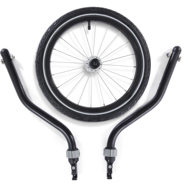 Croozer CRO Yuuna Joggerset, schwarz kompatibel mit allen Kid Zweisitzern ab 2018