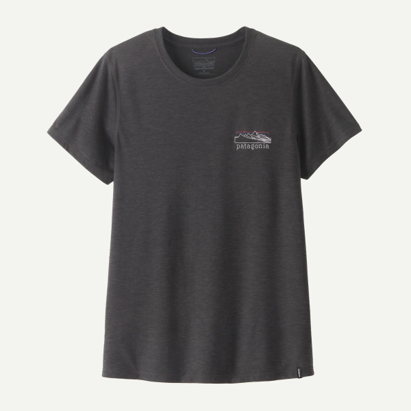 Patagonia W's Cap Cool Trail Shirt - Stratapeaks, Ink Black