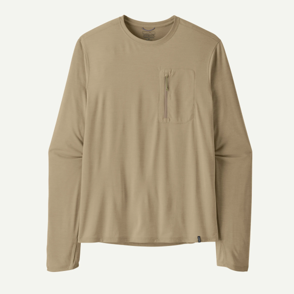 Patagonia M's L/S Cap Cool Sun Shirt, Seabird Grey - Light Seabird Grey X-Dye