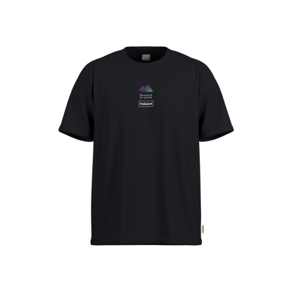 Maloja RavanoM. Wood Cotton Tee, deep black