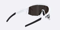 Bliz Fusion, Matte white, Braun Blau