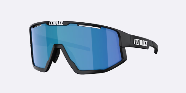 Bliz Fusion, matt black, Rauchgrau Blau
